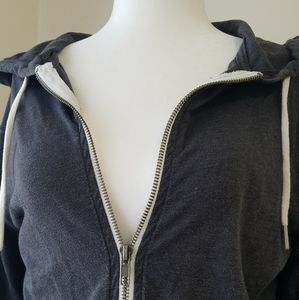 Charcoal Grey Zip-Up Hoodie